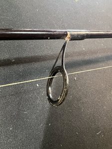 Eye bent forward with reel in First Position